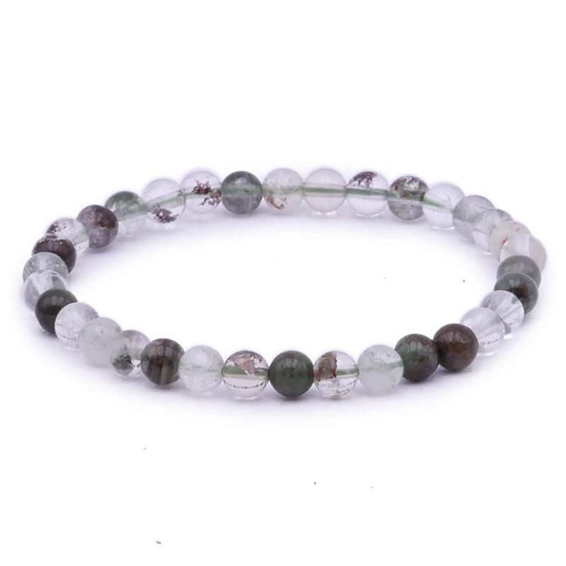 Bracelet quartz chlorite Brésil A (boule 5-6mm)