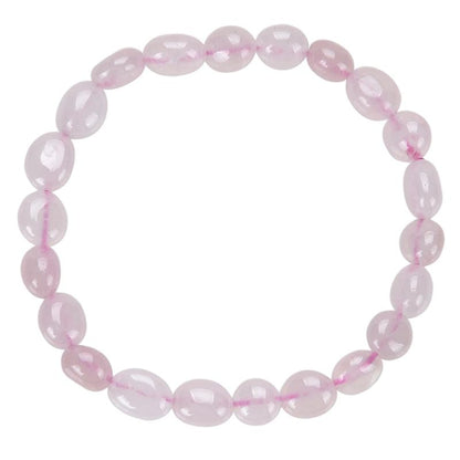 Bracelet quartz rose Brésil A (pierres roulées) 10-12mm