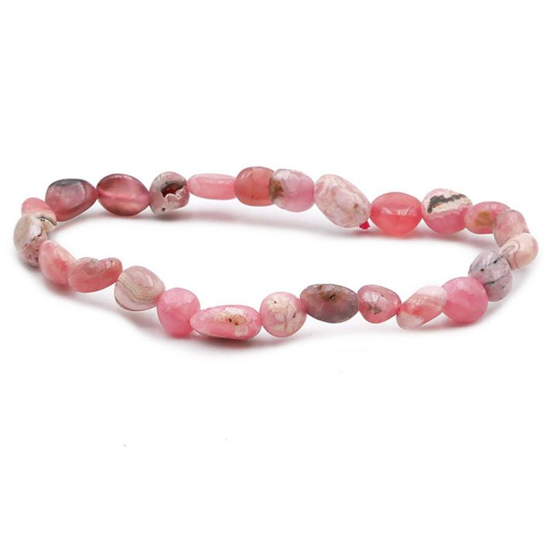 Bracelet rhodochrosite Argentine A+ (grains 5-7mm)