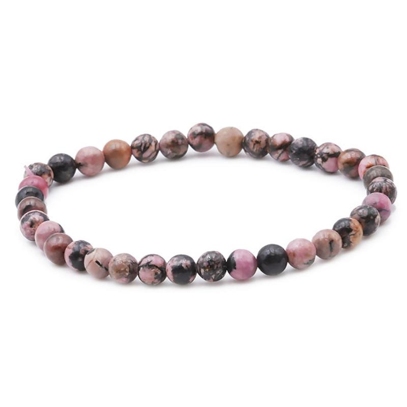 Bracelet rhodonite Madagascar AB (boules 5-6mm)