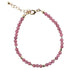 Bracelet rhodonite argent 925 (boules 4mm)