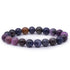 Bracelet saphir multicolore Inde A (boules 10mm)