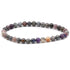 Bracelet saphir multicolore Inde AB (boules 5-6mm)