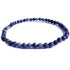 Bracelet saphir bleu Inde A (perles facettées 3-4mm)