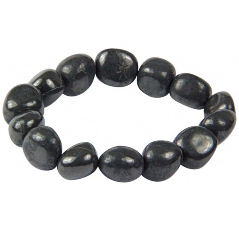 Bracelet shungite (pierres roulées) - Grand modèle