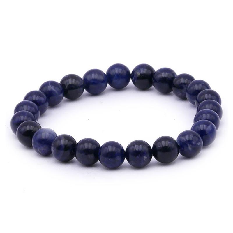 Bracelet sodalite Brésil AA (boules 7-8mm)