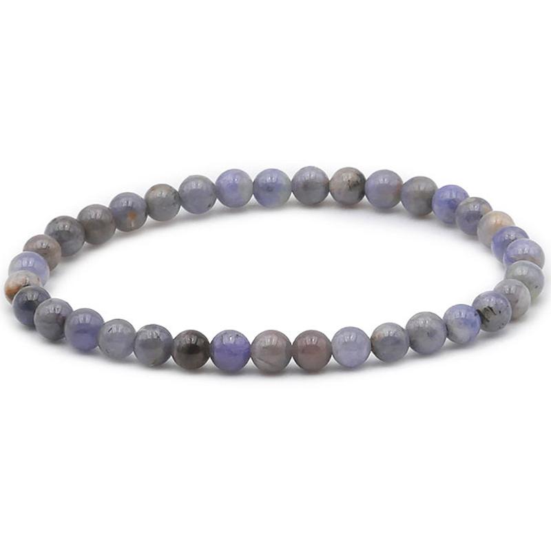 Bracelet tanzanite AB (boules 5-6mm)