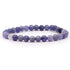 Bracelet tanzanite bleue A (boules 5-6mm)