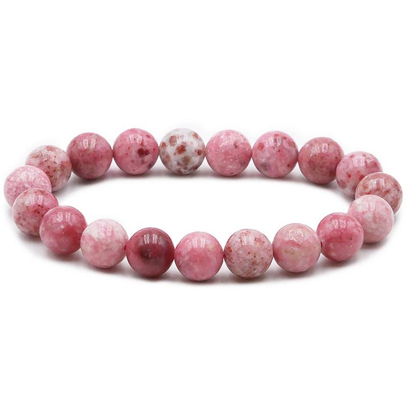 Bracelet thulite Norvège A (boules 10mm)