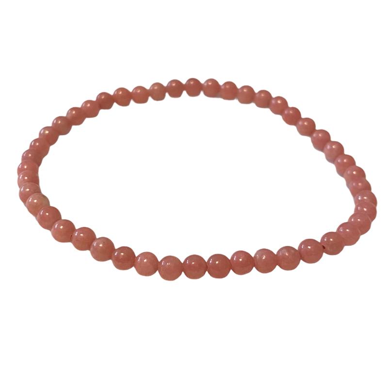 Bracelet thulite Norvège A (boules 3-4mm)