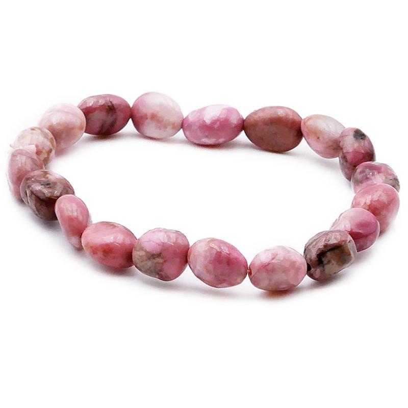 Bracelet thulite Norvège A (grains 5-7mm)