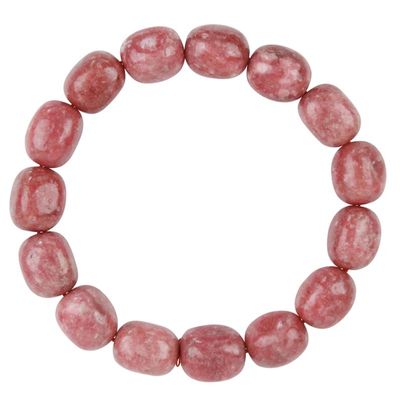 Bracelet thulite Norvège A (pierres roulées 10-12mm)