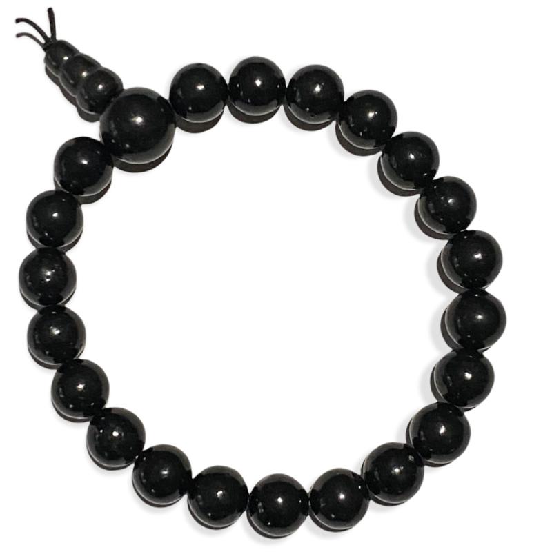 Bracelet tibétain shungite Russie A (boules 8mm)