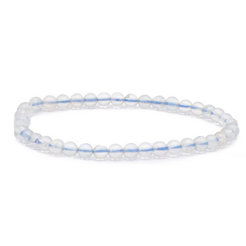 Bracelet topaze bleue Brésil AA (boules 3-4mm)