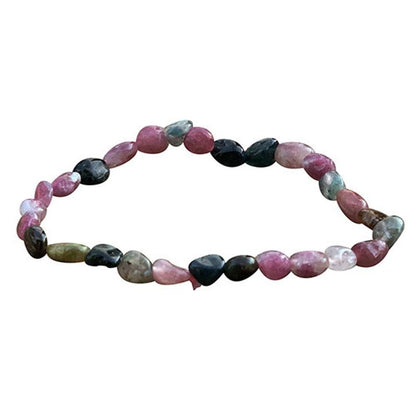 Bracelet tourmaline multicolore Brésil A (grains 5-7mm)