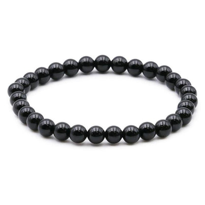 Bracelet tourmaline noire  Brésil A (boules 5-6mm)