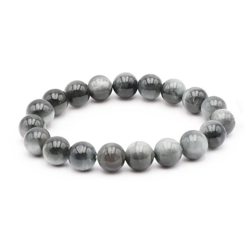 Bracelet tourmaline oeil de chat Afrique du Sud A+ (boules 10mm)