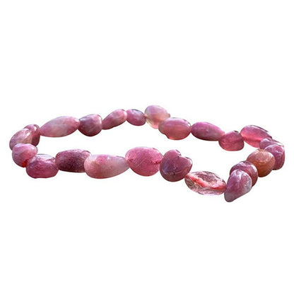 Bracelet tourmaline rose Brésil A (grains 5-7mm)