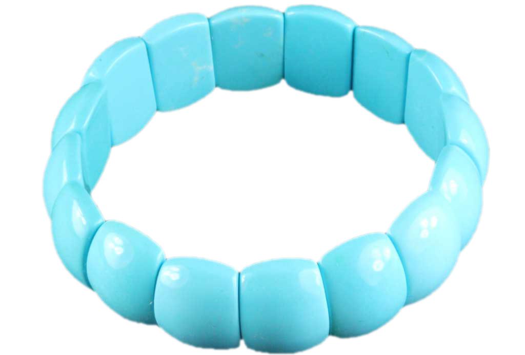 Bracelet turquenite Chine A (pierres taillées)