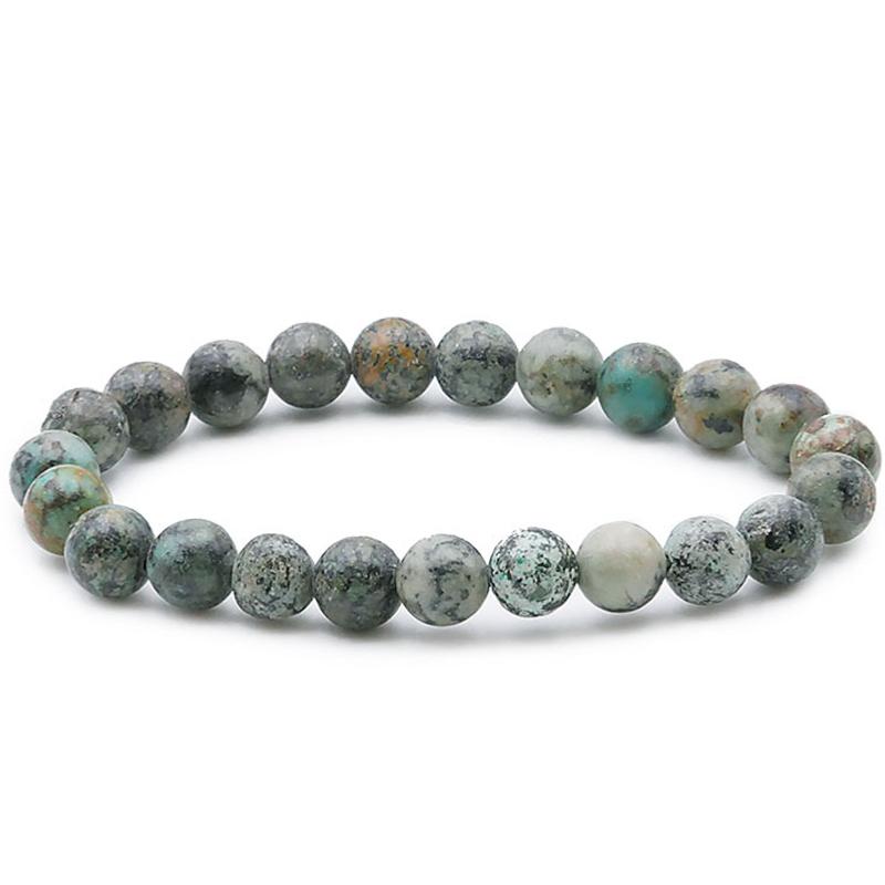 Bracelet turquoise Afrique AB (boules 7-8mm)