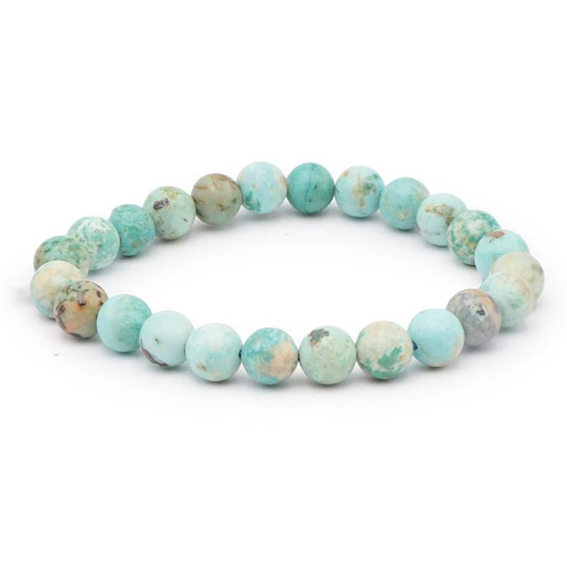 Bracelet turquoise Pérou A (boules 7-8mm)