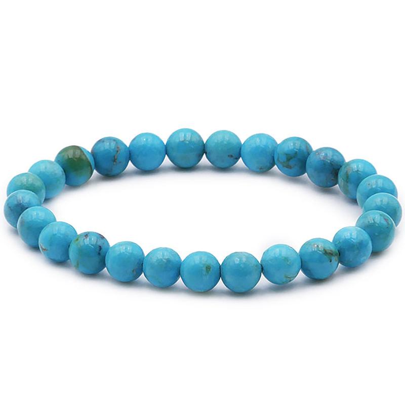 Bracelet turquoise Arizona AA (boules 7-8mm)