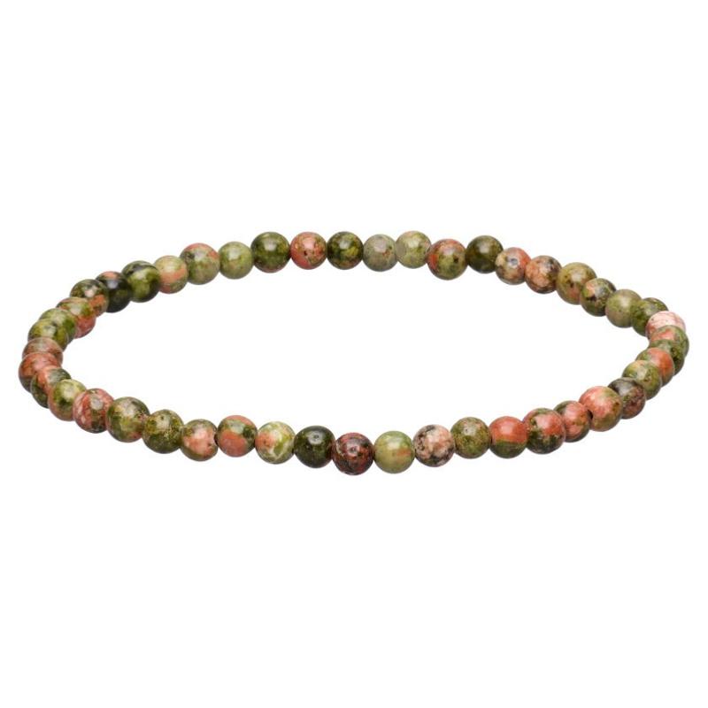 Bracelet Unakite Afrique du Sud AB (boules 3-4mm)