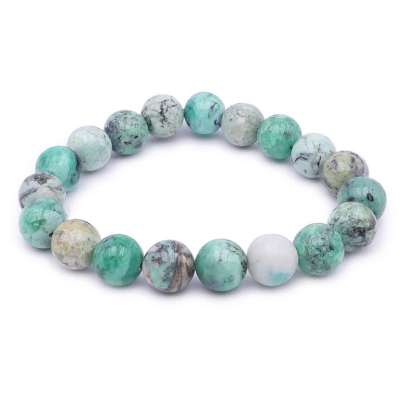 Bracelet Variscite Russie AA (boules 10mm)