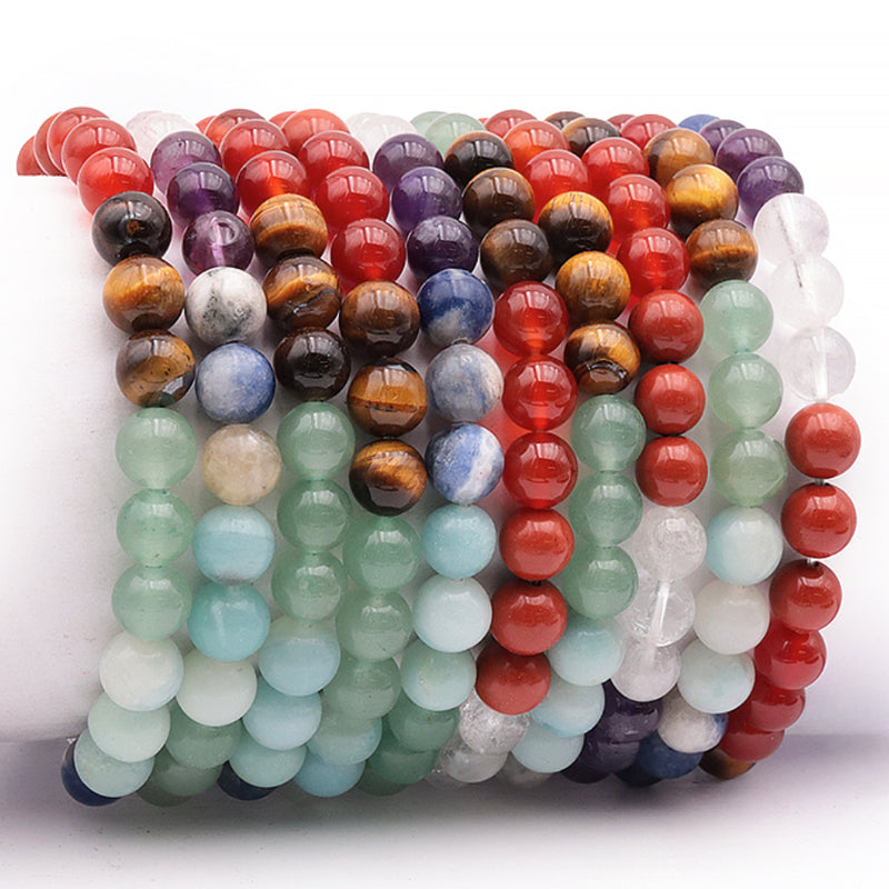 Bracelet 7 chakras AB (7-8mm balls)