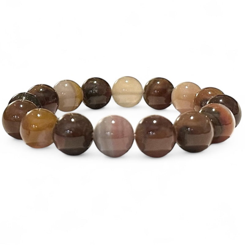 Argentina condor agate bracelet A (12mm balls)