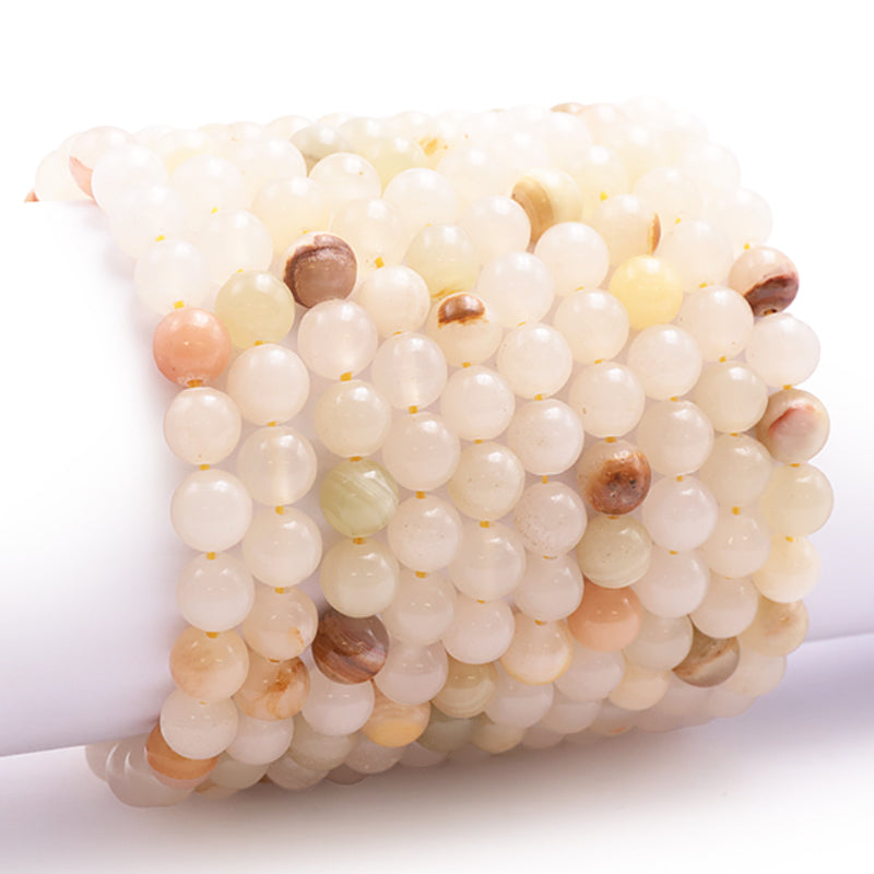 Peru AB aragonite bracelet (7-8mm balls)