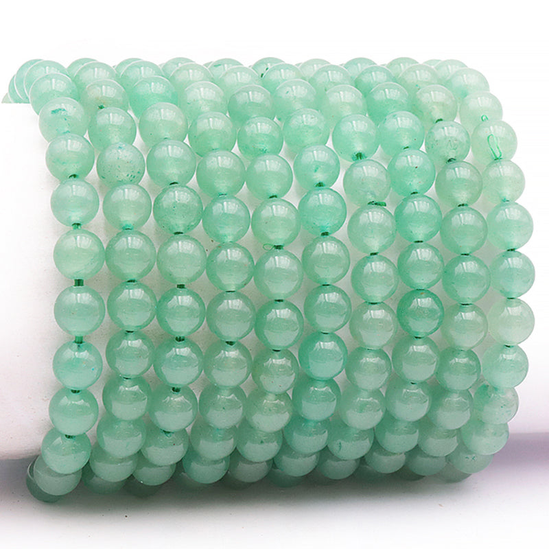 Brazil AB green aventurine bracelet (7-8mm balls)