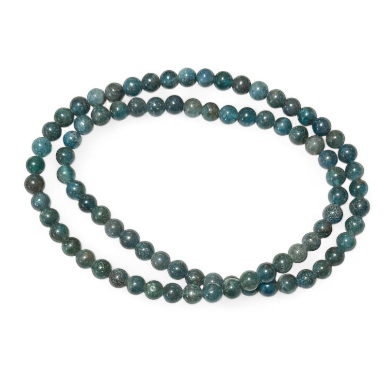 Blue tinted agate bracelet/necklace (eternity beads)