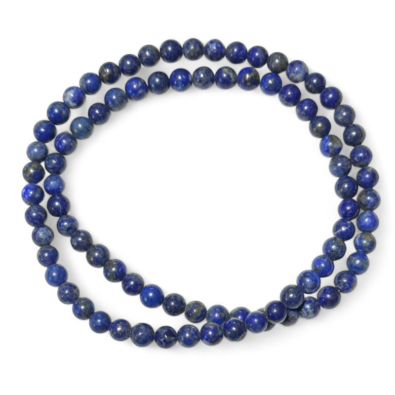 Collier/Bracelet lapis lazuli Afghanistan A (boules 5-6mm)