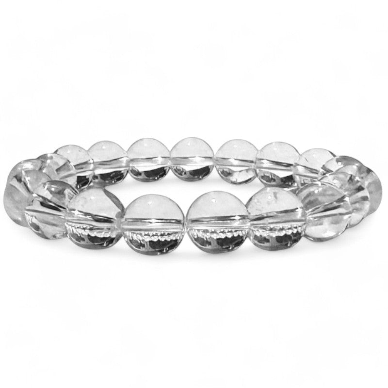 Bracelet cristal de roche Brésil A (boules 10mm)