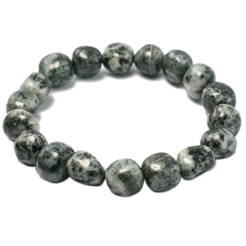 Orbicular diorite bracelet (rolled stones)