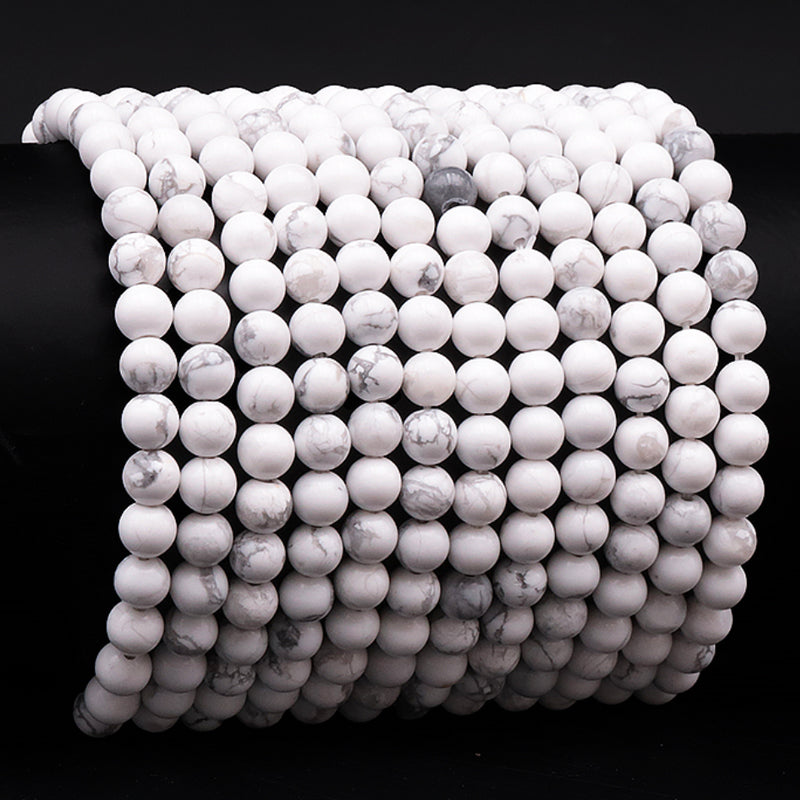 Bracelet howlite Zimbabwe A (boules 5-6mm)