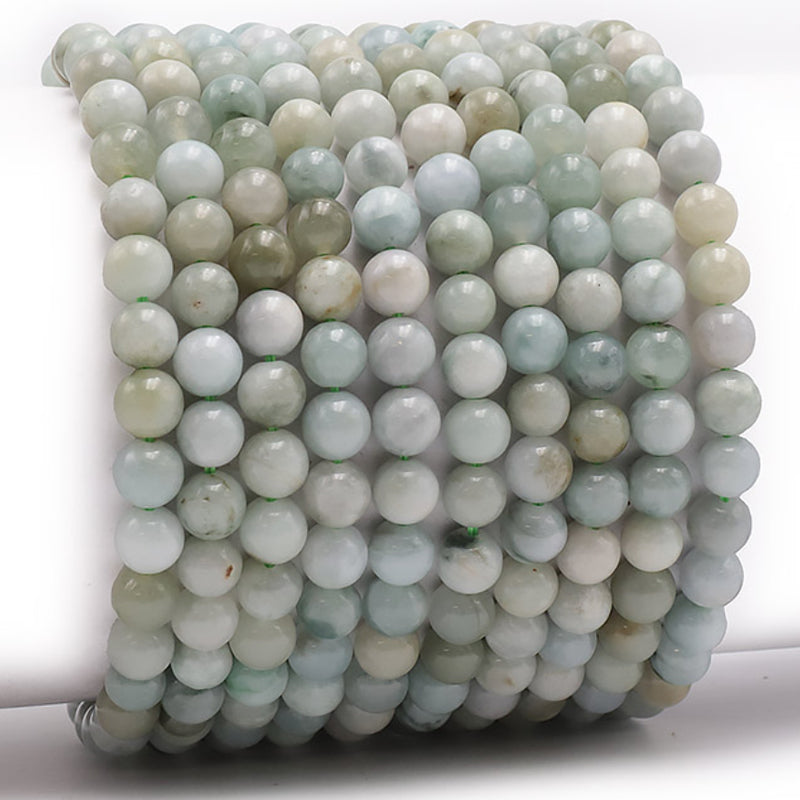 Bracelet jade de Birmanie AB (boules 5-6mm)