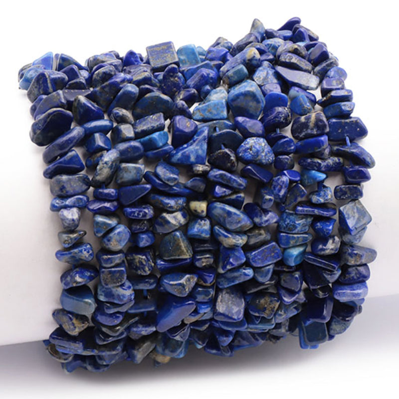 Bracelet lapis lazuli Afghanistan AA (perles baroques)