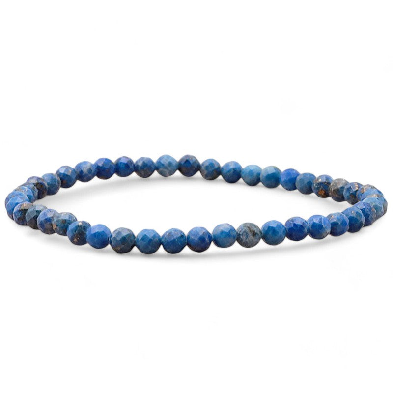 Lapis lazuli bracelet Afghanistan A (faceted beads 3-4mm)