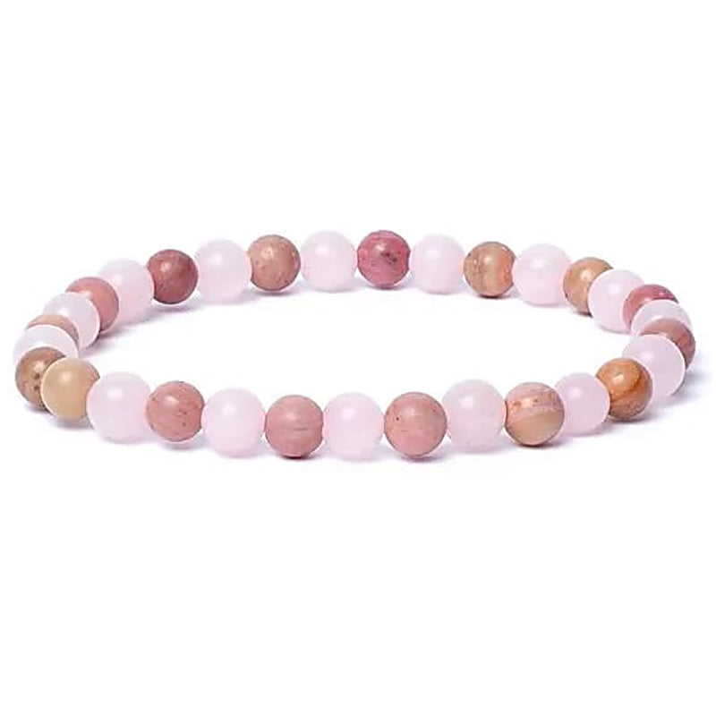 Multi angelite bracelet, sunstone, prhenite A+ (5-6mm balls)