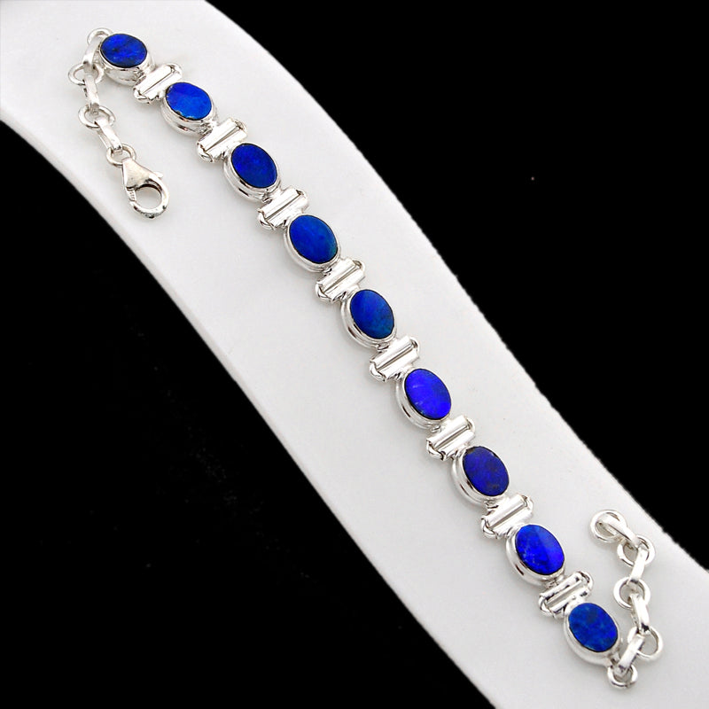 Australia AAA doublet opal bracelet silver 925