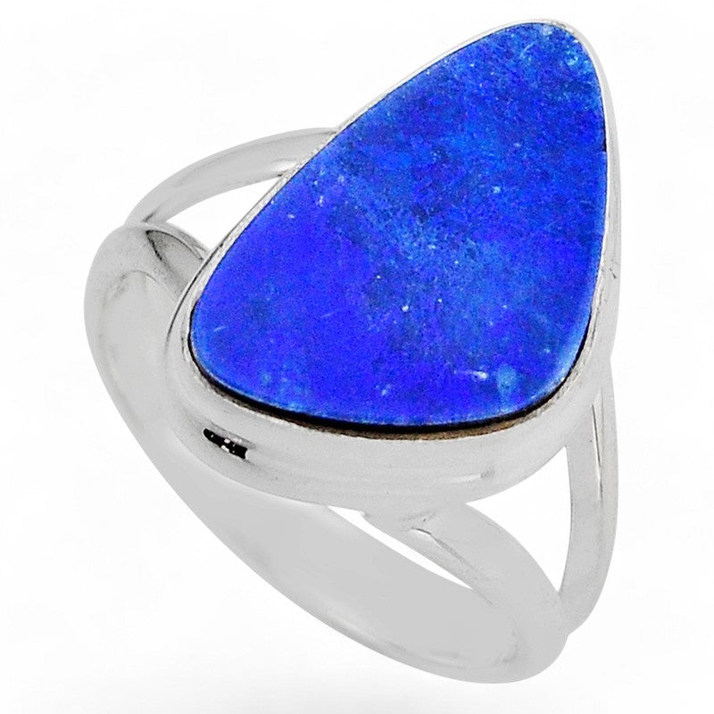 Noble doublet opal ring Australia AAA silver 925 - Size 62