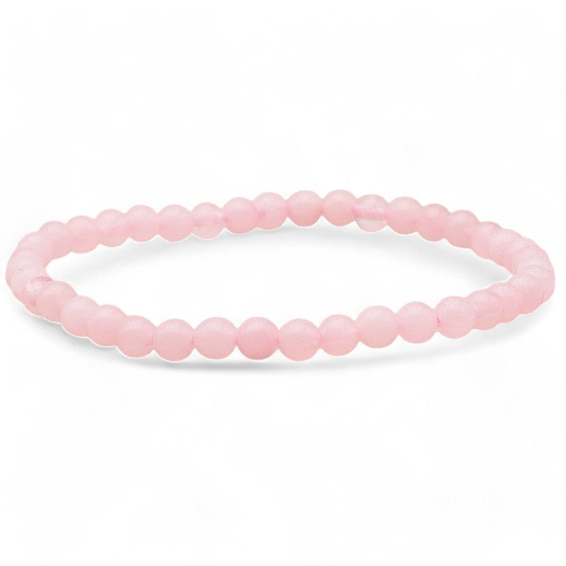 Pulsera de cuarzo rosa de Brasil A (bolas de 3-4mm)