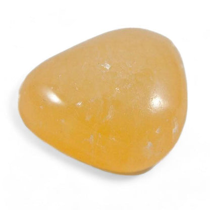 Calcite orange Mexique AA (pierre roulée)