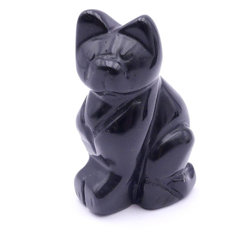 Chat obsidienne noire Mexique A 50mm