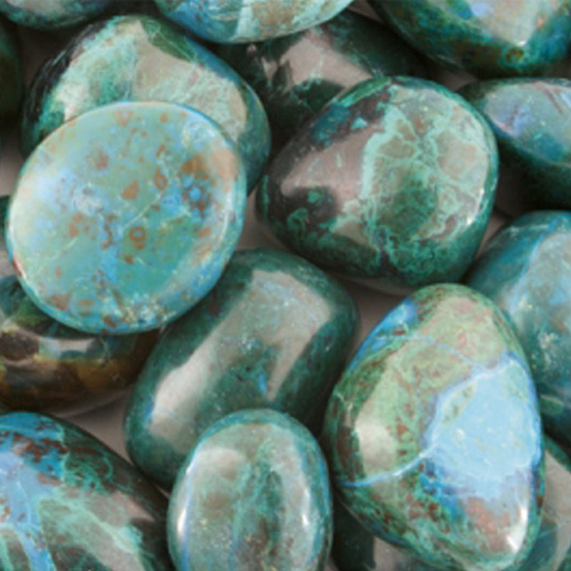 Chrysocolla Peru A (rolled stone)