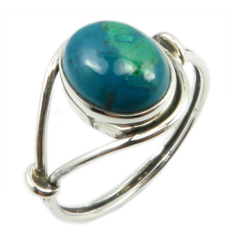 Bague chrysocolle argent 925