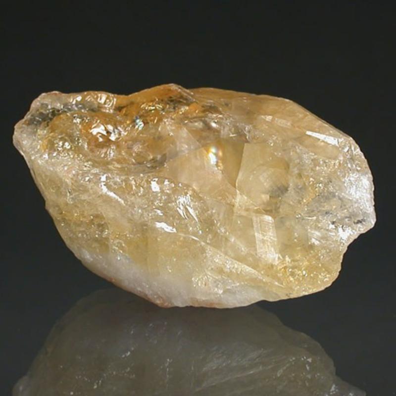 Citrine chauffée (améthyste chauffée) Brésil A (pierre brute)