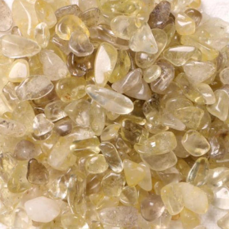 Lot citrine naturelle Brésil (mini-pierre roulée XXS) - 100g